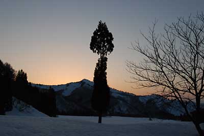 夕焼けがきれいでした。