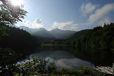 朝、大源太湖へ行ってきました。