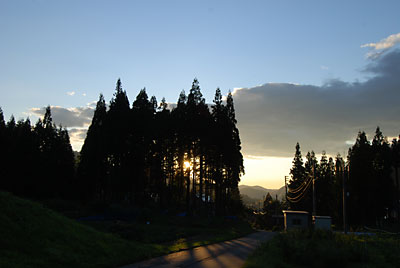 今日も頑張ったせいか？夕陽のプレゼントがありました。