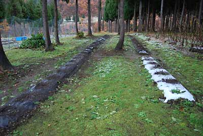 雪がちらつく中、何とか撤収作業が終わりました。