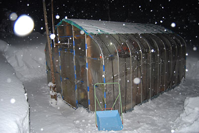 除雪が終わるころにはまた雪になってきました。