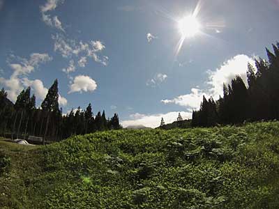 空気が澄んで、景色が最高です！