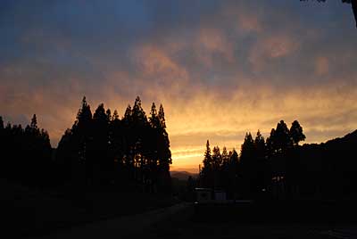 今日も頑張ったせいか？きれいな夕焼けをみることが出来ました。