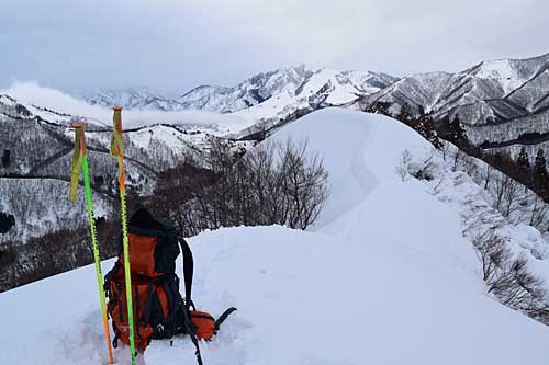 稜線がメッチャきれいでした。