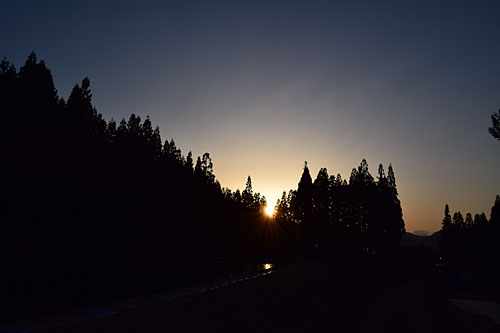 今日の夕焼けは、きれいでしたよ～。