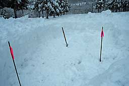 雪の深さは、約１．５ｍくらいありました