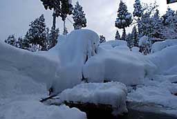 家の回りの雪の様子です