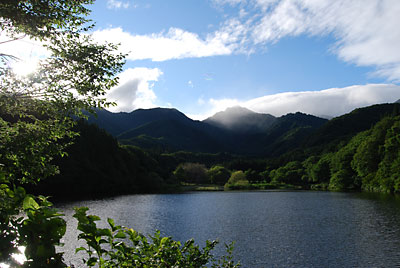 今日もさわやかな大源太湖でした。