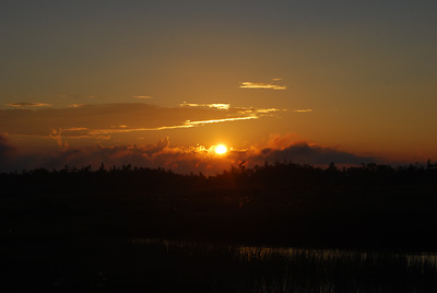 山頂での夕陽がすばらしかったです！